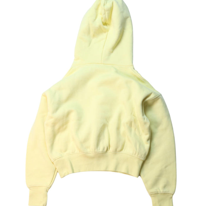 A Yellow Hooded Sweatshirts from Fear of God Essentials in size 4T for neutral. (Back View)