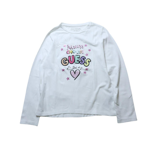 A Multicolour Long Sleeve T Shirts from Guess in size 6T for girl. (Front View)