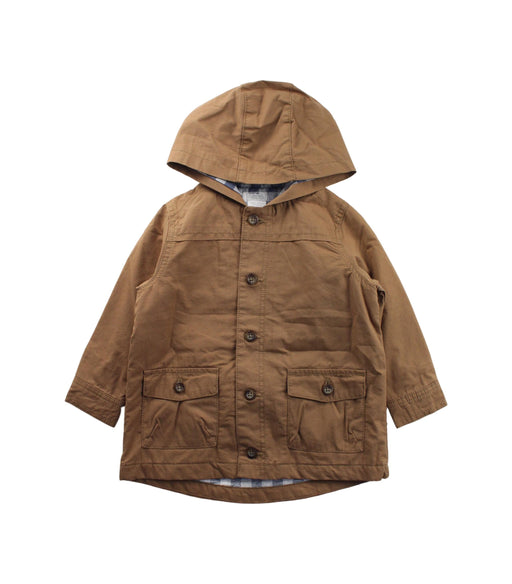 A Brown Coats from Mamas & Papas in size 2T for boy. (Front View)