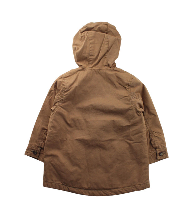 A Brown Coats from Mamas & Papas in size 2T for boy. (Back View)