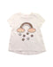 A White Short Sleeve T Shirts from Seed in size 4T for girl. (Front View)