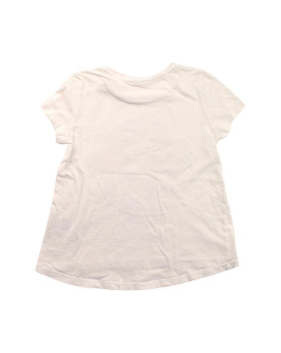 A White Short Sleeve T Shirts from Seed in size 4T for girl. (Back View)