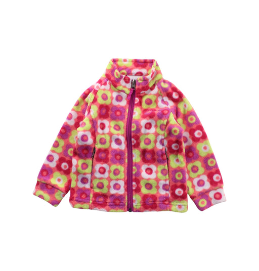 A Pink Lightweight Jackets from Columbia in size 2T for girl. (Front View)