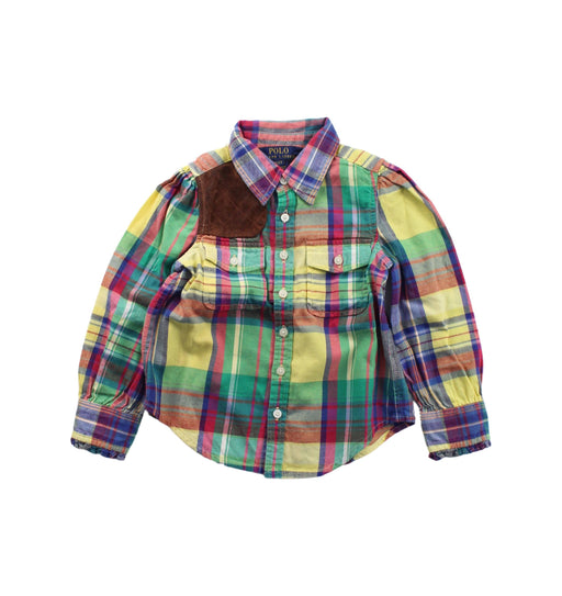 A Multicolour Long Sleeve Shirts from Polo Ralph Lauren in size 2T for boy. (Front View)