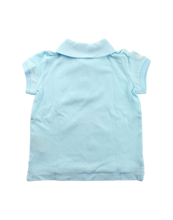 A Blue Short Sleeve Polos from Ralph Lauren in size 4T for boy. (Back View)