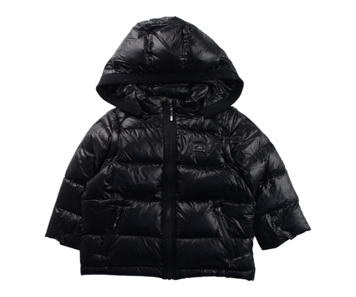 A Black Puffer/Quilted Coats & Outerwear from Nicholas & Bears in size 2T for neutral. (Front View)
