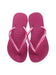 A Pink Flip Flops from Havaianas in size 5T for girl. (Back View)