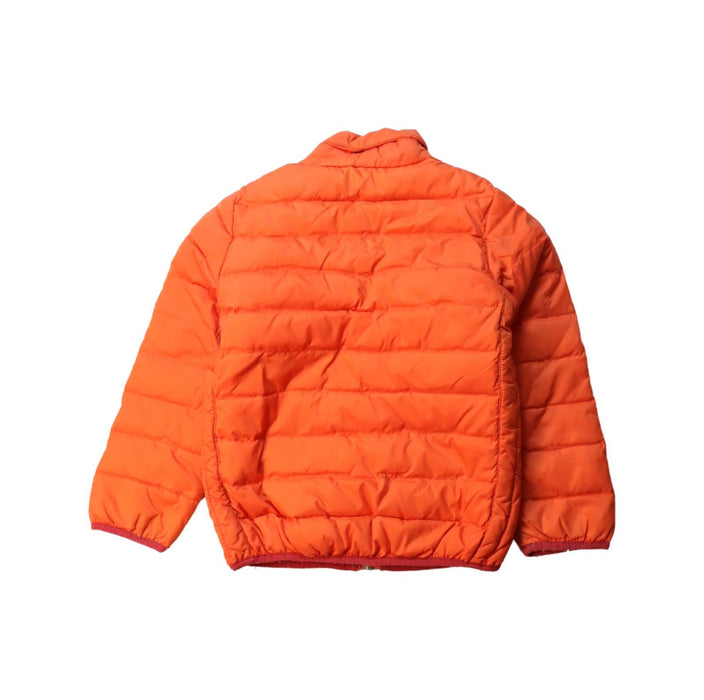 A Orange Puffer/Quilted Jackets from Paul Smith in size 4T for neutral. (Back View)