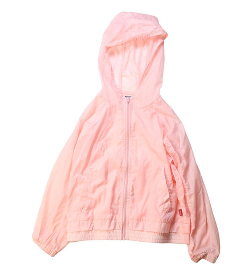 A Peach Lightweight Jackets from Levi's in size 5T for girl. (Front View)