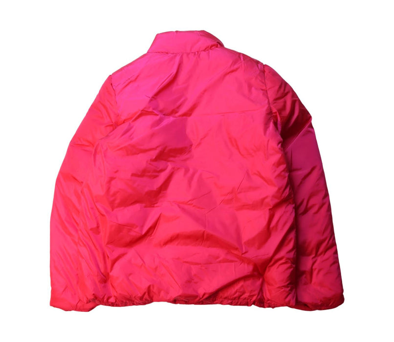 A Pink Puffer/Quilted Jackets from Jacadi in size 12Y for girl. (Back View)