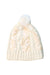 A Yellow Winter Hats from Crewcuts in size 2T for girl. (Back View)