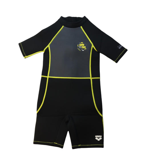A Black Wetsuits from Arena in size 4T for neutral. (Front View)