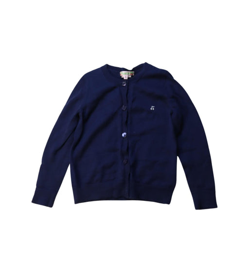 A Navy Cardigans from Bonpoint in size 4T for girl. (Front View)
