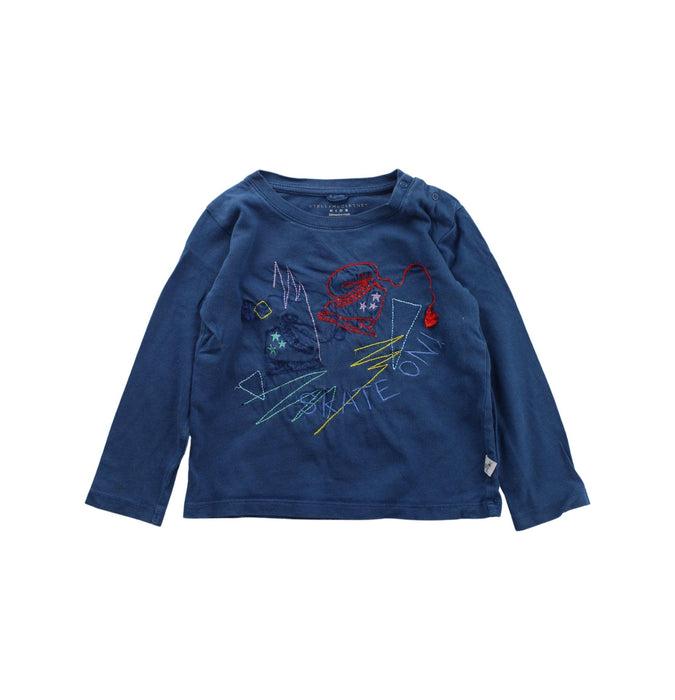 A Blue Long Sleeve T Shirts from Stella McCartney in size 2T for boy. (Front View)