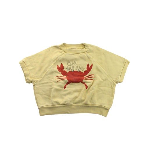 A Yellow Short Sleeve T Shirts from Bobo Choses in size 2T for girl. (Front View)