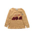 A Gold Long Sleeve Tops from Bobo Choses in size 12-18M for girl. (Front View)
