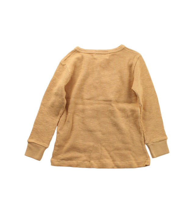 A Gold Long Sleeve Tops from Bobo Choses in size 12-18M for girl. (Back View)