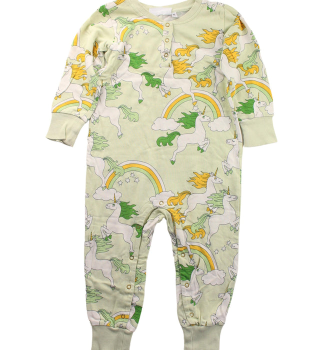 A Green Long Sleeve Jumpsuits from Mini Rodini in size 12-18M for girl. (Front View)