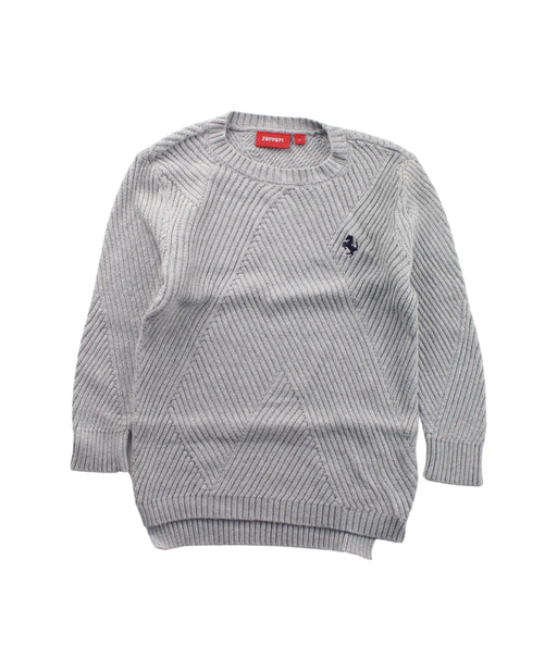 A Grey Knit Sweaters from Ferrari in size 2T for boy. (Front View)