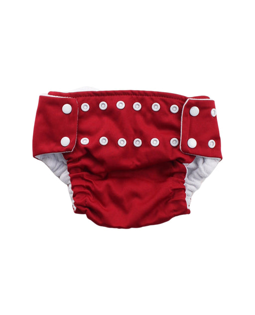 A Red Cloth Diapers from Pea Pods in size O/S for neutral. (Front View)