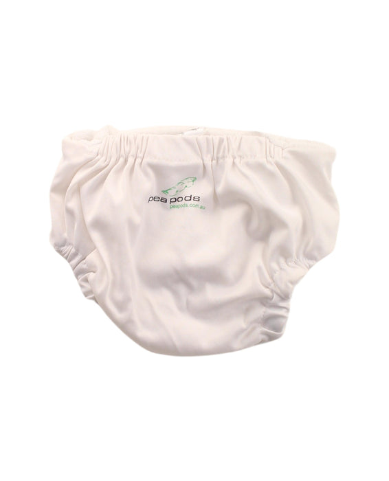 A White Cloth Diapers from Pea Pods in size O/S for girl. (Back View)