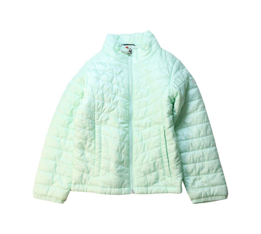 A Green Puffer/Quilted Jackets from Columbia in size 6T for neutral. (Front View)