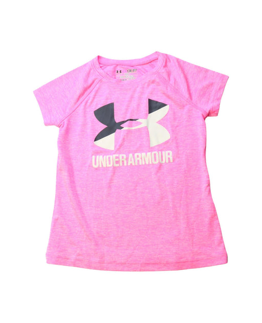 A Multicolour Short Sleeve T Shirts from Under Armour in size 8Y for girl. (Front View)