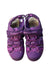 A Purple Sandals from Geox in size 10Y for girl. (Back View)
