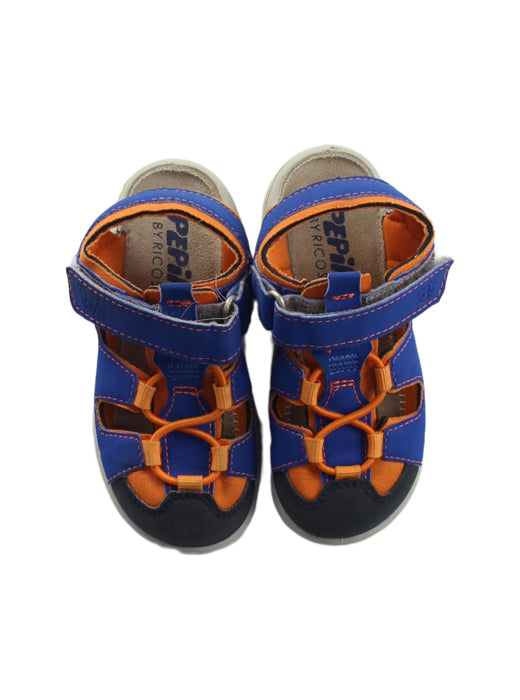 A Blue Sandals from Pepino in size 3T for boy. (Back View)