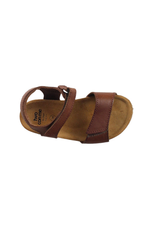 A Brown Sandals from PèPè in size 4T for girl. (Front View)