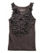 A Brown Sleeveless Tops from Crewcuts in size 4T for girl. (Front View)