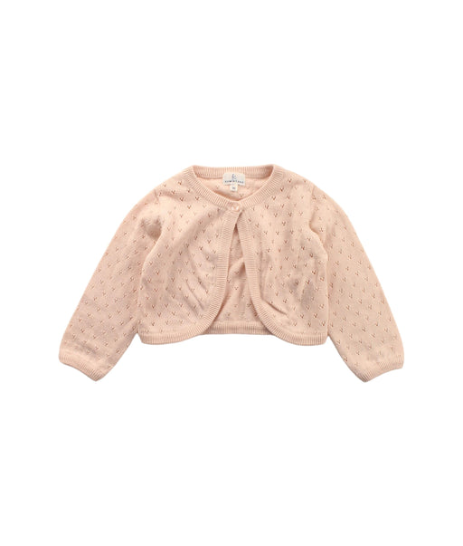 A Beige Cardigans from Kumikyoku in size 12-18M for girl. (Front View)