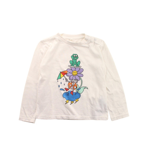 A White Long Sleeve T Shirts from Stella McCartney in size 3T for girl. (Front View)
