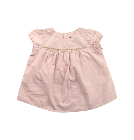 A Pink Short Sleeve Dresses from Bonpoint in size 3T for girl. (Front View)