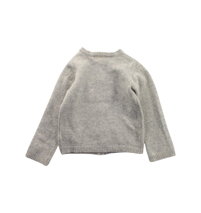 A Grey Cardigans from Bonpoint in size 3T for girl. (Back View)