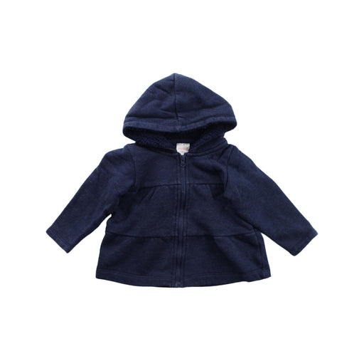 A Blue Lightweight Jackets from Seed in size 6-12M for girl. (Front View)