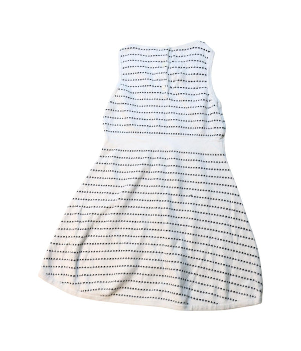 A White Sleeveless Dresses from Janie & Jack in size 5T for girl. (Back View)