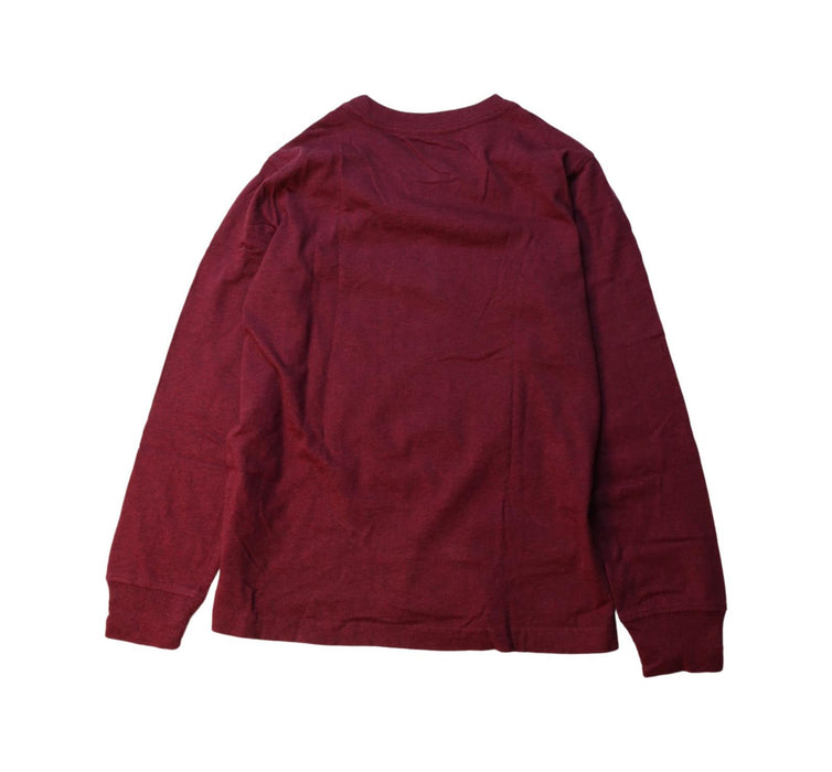 A Red Long Sleeve Tops from Polo Ralph Lauren in size 7Y for boy. (Back View)