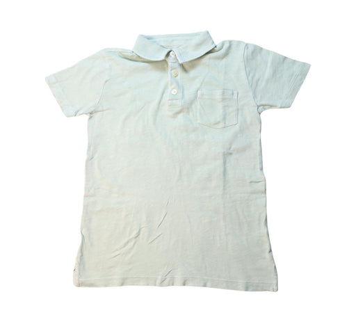 A Green Short Sleeve Polos from Crewcuts in size 6T for boy. (Front View)