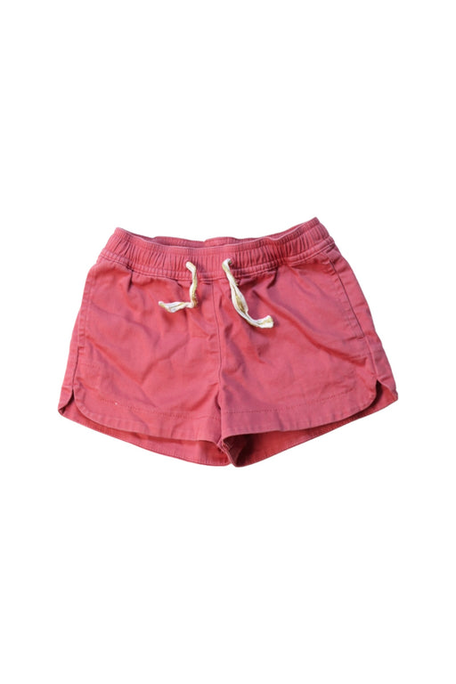 A Red Shorts from Crewcuts in size 5T for girl. (Front View)