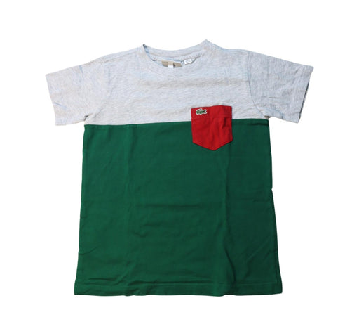 A Multicolour Short Sleeve T Shirts from Lacoste in size 8Y for boy. (Front View)