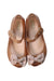 A Brown Flats from Mini Melissa in size 5T for girl. (Back View)
