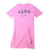 A Pink Short Sleeve Dresses from MSGM in size 6T for girl. (Front View)