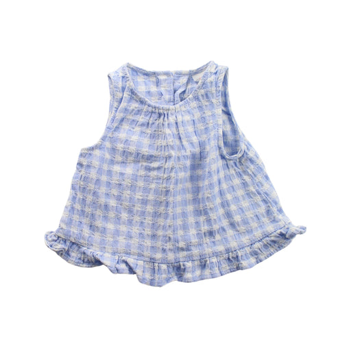 A Blue Shorts Sets from Seed in size 5T for girl. (Front View)