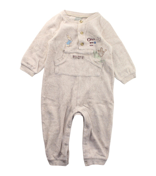 A Beige Long Sleeve Jumpsuits from Peter Rabbit in size 12-18M for boy. (Front View)
