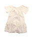 A White Short Sleeve Dresses from Cotton Pigs in size 5T for girl. (Back View)