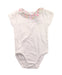 A White Short Sleeve Bodysuits from Jacadi in size 3T for girl. (Front View)