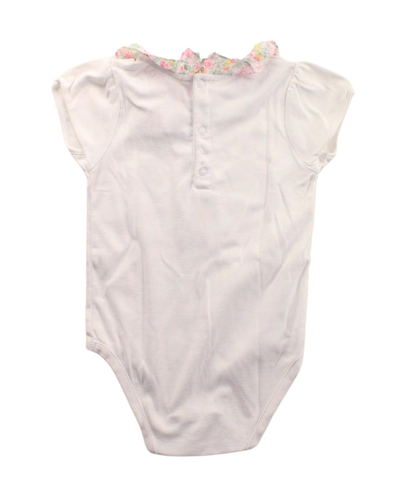 A White Short Sleeve Bodysuits from Jacadi in size 3T for girl. (Back View)