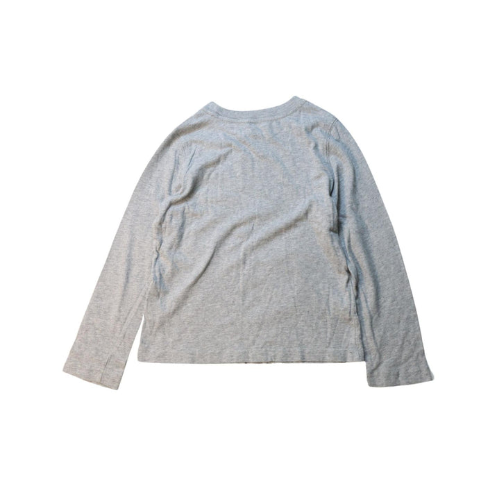 A Grey Long Sleeve T Shirts from Roots in size 5T for boy. (Back View)