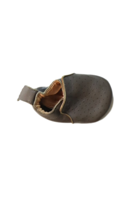 A Brown Booties from Easy Peasy in size 0-3M for boy. (Front View)